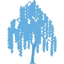 Ponsen en embossing sjabloon: Weeping Willow