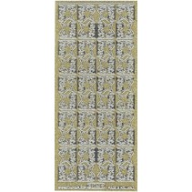 Glitter adhesivo decorativo 10 x 23cm, grandes estrellas.