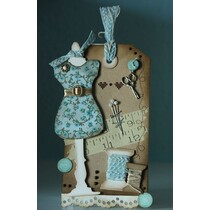 Punching and embossing template: sewing accessories