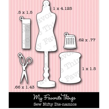 Die-namics Punching and embossing template: sewing accessories