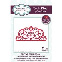 NEW: punching and embossing template: decorative border, Christmas