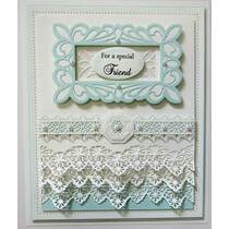 Poinçonnage et gaufrage stencil Filigrane Border