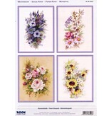 BILDER / PICTURES: Studio Light, Staf Wesenbeek, Willem Haenraets 3D Stanzbogen + 1 Hintergrundbogen : Blumen