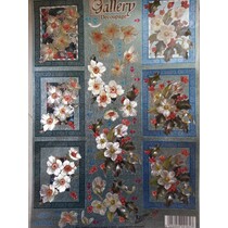 3D Die losse vellen metallic look: Flowers