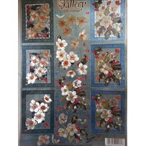 3D Stanzbogen Metallic LOOK : Blumen