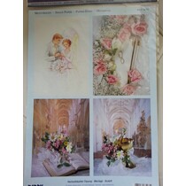 3D Die vellen + 1 achtergrond bladen: Wedding