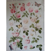 Feuilles 3D Die coupées: roses nostalgie