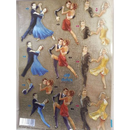 BILDER / PICTURES: Studio Light, Staf Wesenbeek, Willem Haenraets 3D Stanzbogen Metallic LOOK : Tanzpaare