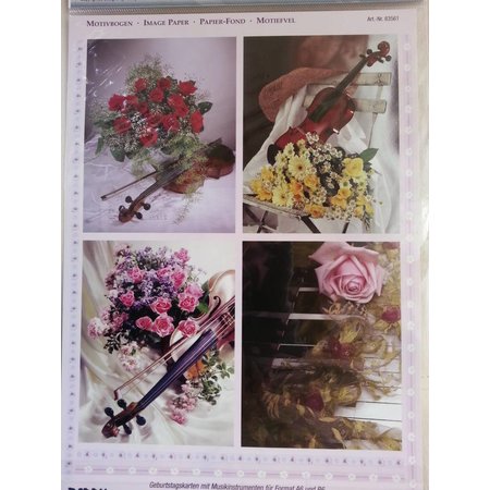 BILDER / PICTURES: Studio Light, Staf Wesenbeek, Willem Haenraets 3D Stanzbogen + 1 Hintergrundbogen: Brautsträuße