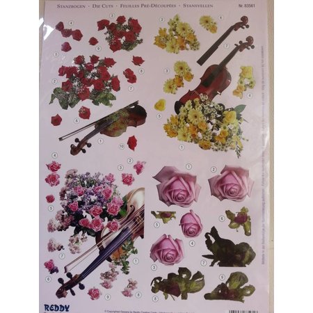 BILDER / PICTURES: Studio Light, Staf Wesenbeek, Willem Haenraets 3D Stanzbogen + 1 Hintergrundbogen: Brautsträuße