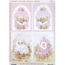 3D Die cut sheets + 1 background sheets: Baby