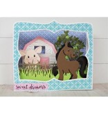 Marianne Design Ponsen en embossing sjabloon: Ponies