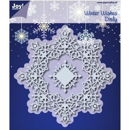 Joy!Crafts und JM Creation Bokse og preging maler: Winter Wishes Doilie