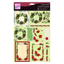 Exclusieve 3D Die losse vellen met zilveren effect, Kerstthema