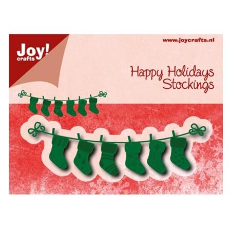 Joy!Crafts und JM Creation Bokse og preging maler: linjer med Weihnachtssokken
