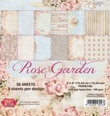 DESIGNER BLÖCKE  / DESIGNER PAPER Designer Block, 30,5 x 30,5 centímetros, "Rose Garden"