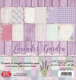 DESIGNER BLÖCKE  / DESIGNER PAPER Designer di blocco, 30,5 x 30,5 centimetri, "Lavender Garden"