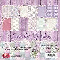 Designer Block, 30,5 x 30,5 cm, "Lavendel Garden"