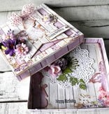 DESIGNER BLÖCKE  / DESIGNER PAPER Designer Block, 30,5 x 30,5 cm, "Lavender Garden"
