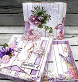 DESIGNER BLÖCKE  / DESIGNER PAPER Designer Block, 30,5 x 30,5 centímetros, "Lavender Garden"