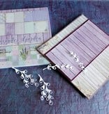 DESIGNER BLÖCKE  / DESIGNER PAPER Designer Block, 30,5 x 30,5 centímetros, "Lavender Garden"