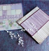 DESIGNER BLÖCKE  / DESIGNER PAPER Designer di blocco, 30,5 x 30,5 centimetri, "Lavender Garden"