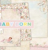 DESIGNER BLÖCKE  / DESIGNER PAPER Bloque diseñador, 30,5 x 30,5 cm, "New Born Baby"