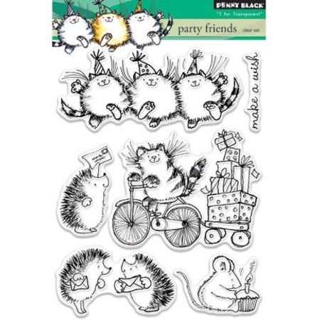 Penny Black Transparent Stempel: Party friends