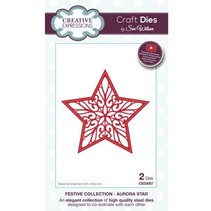 Punching and embossing template: filigree star