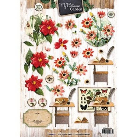 Vintage, Nostalgia und Shabby Shic 3D knipvellen: Flowers