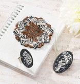 BASTELZUBEHÖR / CRAFT ACCESSORIES Texturmatte, Music, 90 x 90 mm, 1 Stück