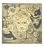 BASTELZUBEHÖR / CRAFT ACCESSORIES Texture mat, Afrika, 90 x 90 mm, 1 stk