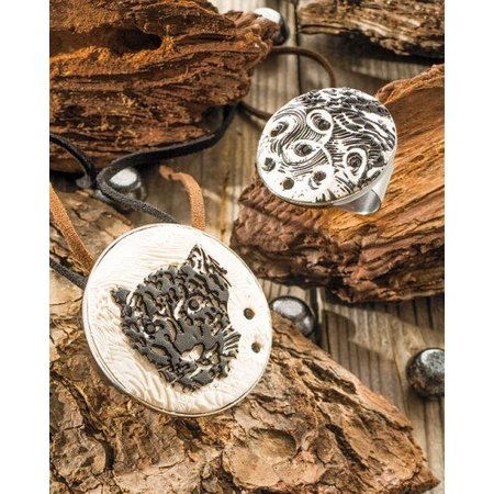 BASTELZUBEHÖR / CRAFT ACCESSORIES Collier met ovale kruis, Schmuckband