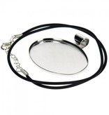 BASTELZUBEHÖR / CRAFT ACCESSORIES Collier com cruz oval, Schmuckband