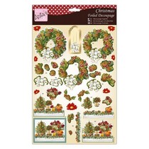 Exclusieve 3D Die losse vellen met zilveren effect, Feestelijke Bloemen & Krans
