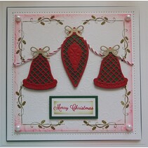 Stamping and embossing stencil, Christmas Theme