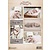 Nellie snellen Decoupage ark vintage, baby jenter