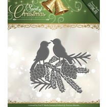 Troquelado y estampado en relieve plantilla: Aves