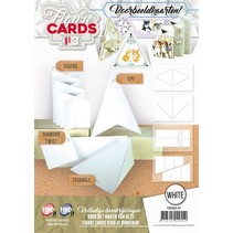 Boek met 8 pre-cut cards BLANCO