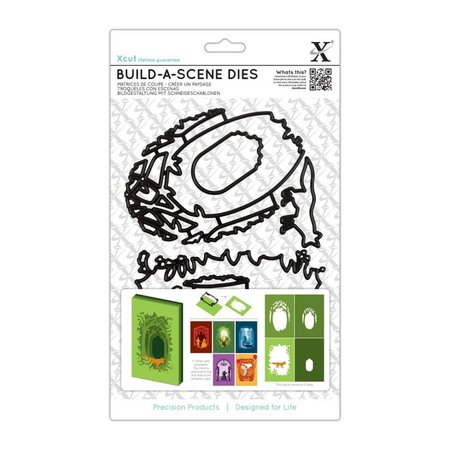X-Cut / Docrafts Cutting and embossing stencil for a Shadow Box Card, Forest