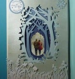 X-Cut / Docrafts Taglio e goffratura stencil per una carta Ombra Box, Foresta