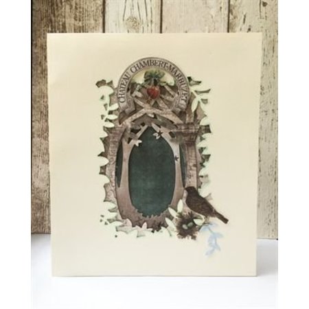 X-Cut / Docrafts Skjæring og preging sjablong for en Shadow Box Card, Forest