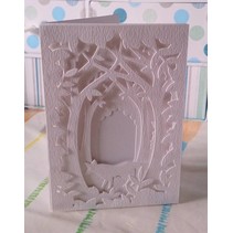 Cutting and embossing stencil for a Shadow Box Card, Forest