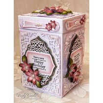 Corte e de estampagem estênceis, 4 quadro decorativo