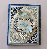 Spellbinders und Rayher Couper et gaufrer pochoirs, 4 cadre décoratif