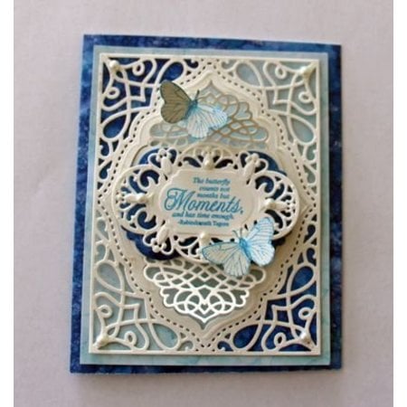 Spellbinders und Rayher Couper et gaufrer pochoirs, 4 cadre décoratif