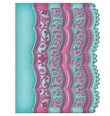 Spellbinders und Rayher Punching and embossing Template: Intricate Borders