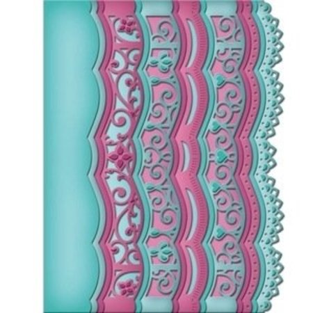 Spellbinders und Rayher Punching and embossing Template: Intricate Borders