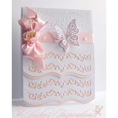 Spellbinders und Rayher Ponsen en embossing Template: Ingewikkelde Borders