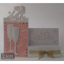 Stamping and embossing stencil of Diesire, noble shoes